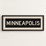 Framed Minneapolis Minnesota Bus Scroll - Tejas Country Club