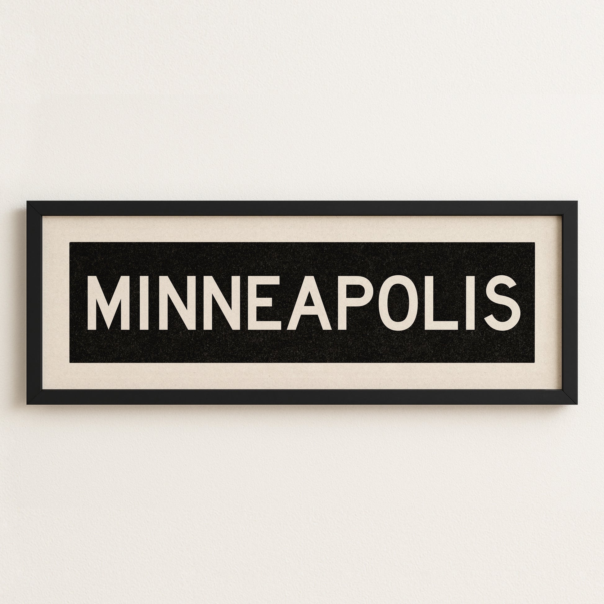Framed Minneapolis Minnesota Bus Scroll - Tejas Country Club