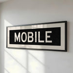 Framed Mobile Alabama Bus Scroll - Tejas Country Club