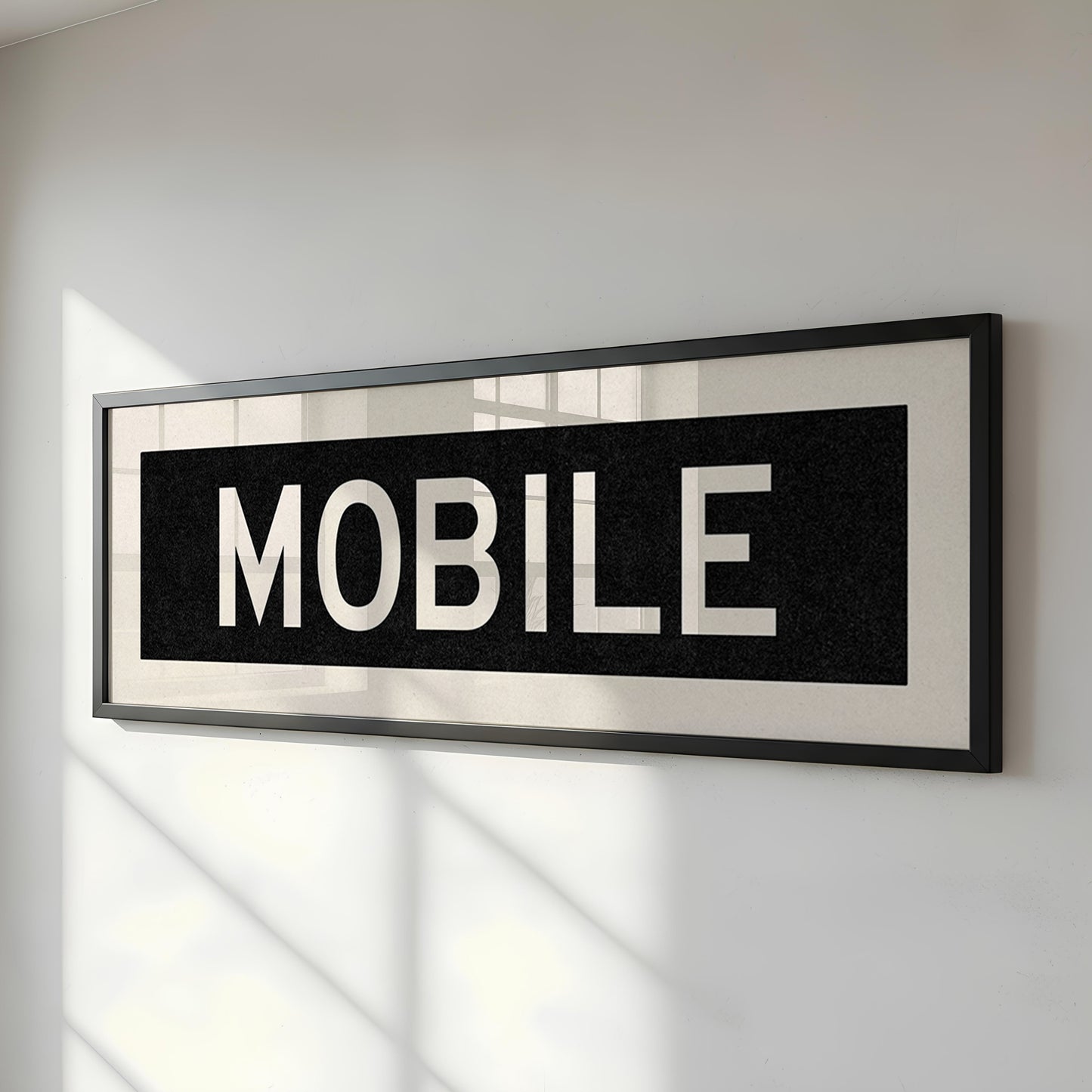 Framed Mobile Alabama Bus Scroll - Tejas Country Club