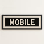 Framed Mobile Alabama Bus Scroll - Tejas Country Club