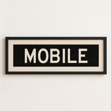Framed Mobile Alabama Bus Scroll - Tejas Country Club