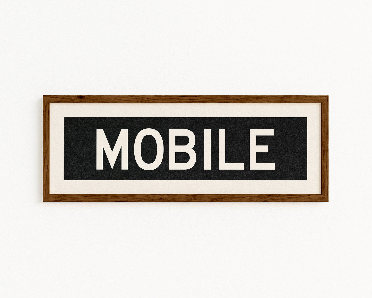 Framed Mobile Alabama Bus Scroll - Tejas Country Club