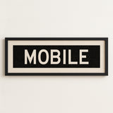 Framed Mobile Alabama Bus Scroll