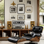 Framed Dallas Bus Scroll Sign - Tejas Country Club