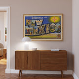 New Mexico Vintage Postcard Print - Tejas Country Club