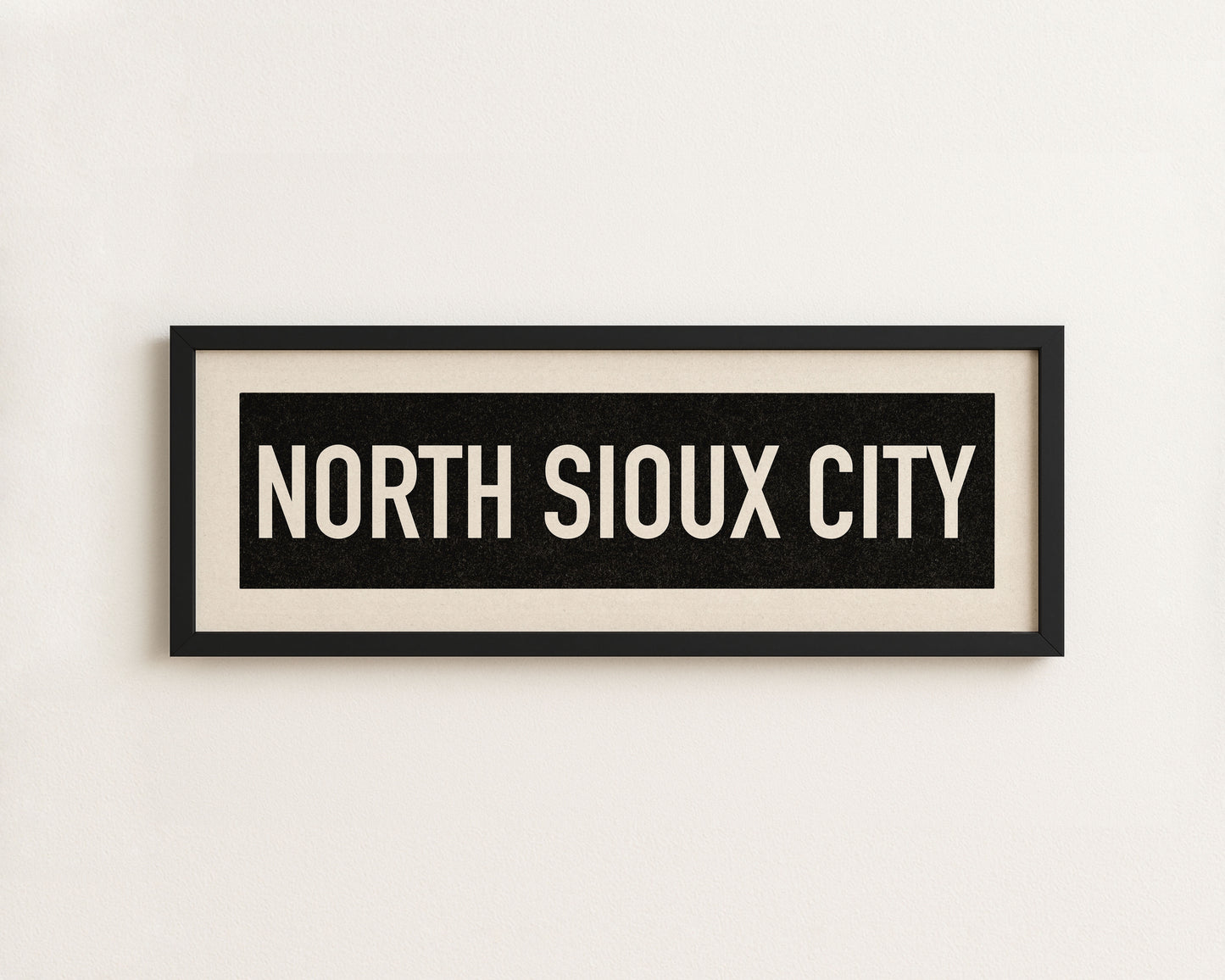 Framed North Sioux City Bus Scroll Art Print