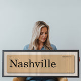 Saturdays in Nashville, Tennessee Vintage Flash Card Framed Print - Tejas Country Club