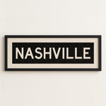 Framed Nashville Tennessee Bus Scroll - Tejas Country Club