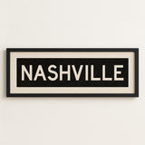 Framed Nashville Tennessee Bus Scroll - Tejas Country Club