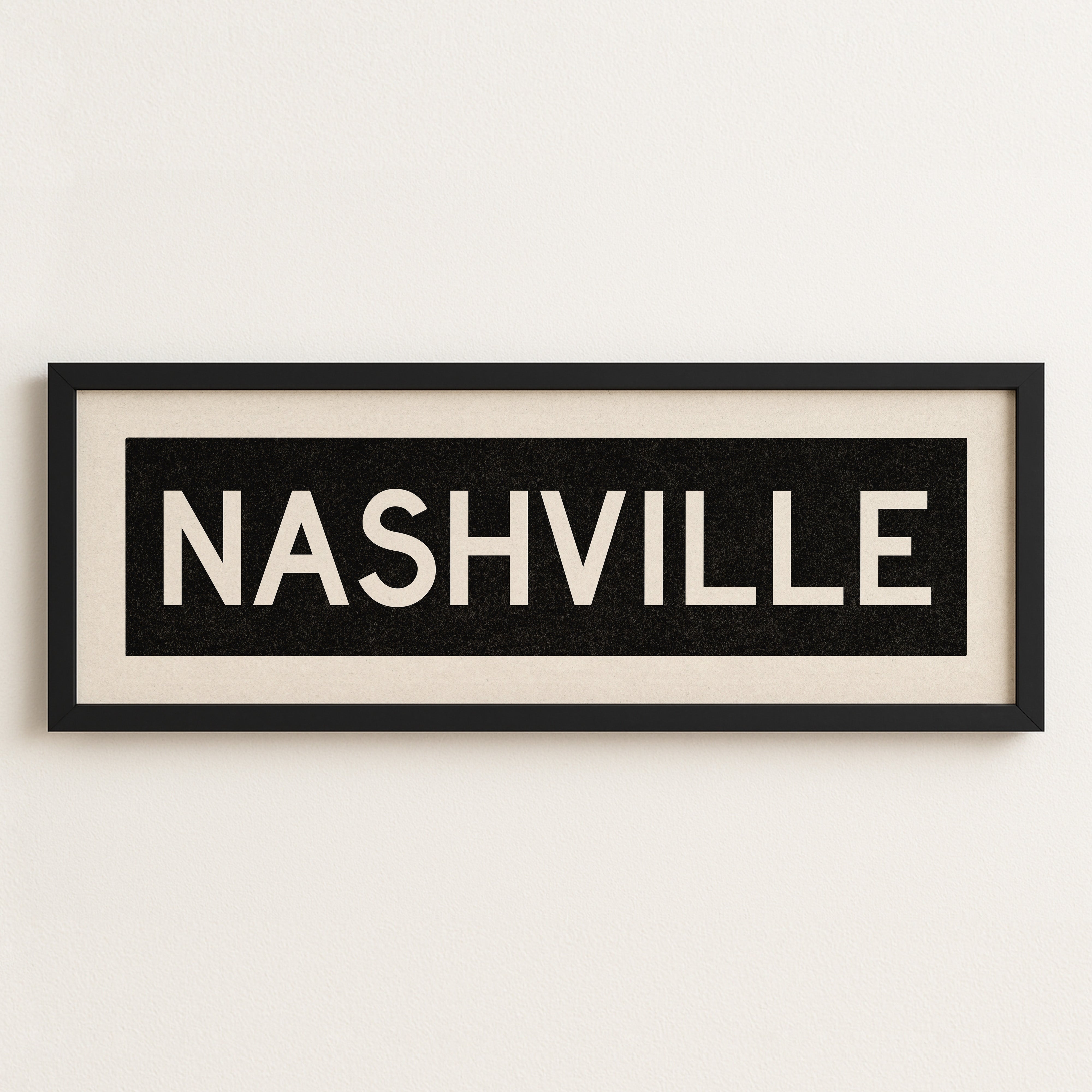 Framed Nashville Tennessee Bus Scroll - Tejas Country Club