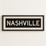 Framed Nashville Tennessee Bus Scroll - Tejas Country Club