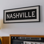 Framed Nashville Tennessee Bus Scroll - Tejas Country Club