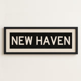 Framed New Haven Connecticut Bus Scroll - Tejas Country Club