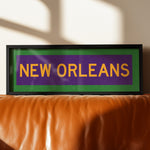 Framed New Orleans Mardi Gras Bus Scroll - Tejas Country Club