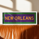 Framed New Orleans Mardi Gras Bus Scroll - Tejas Country Club
