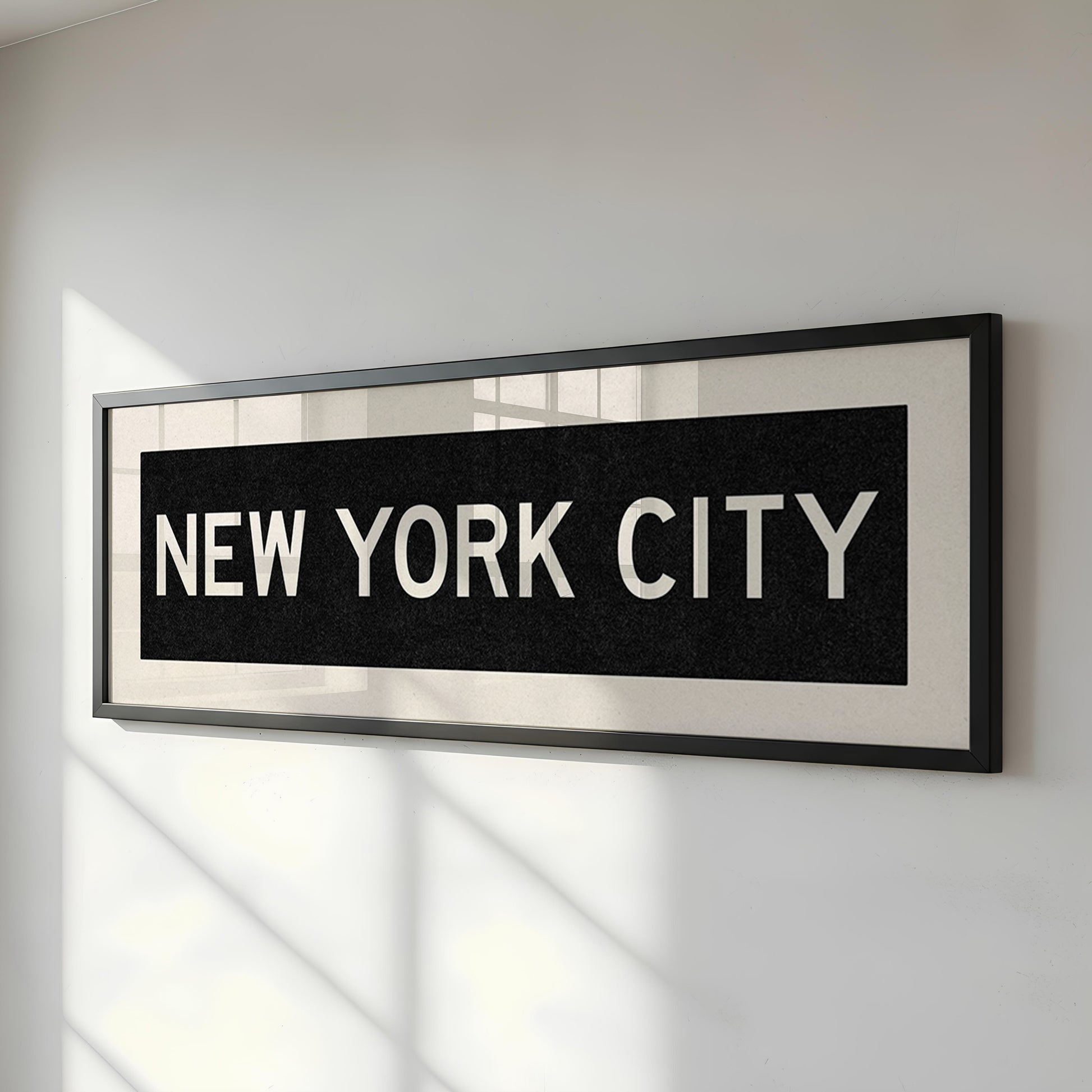 Framed New York City Bus Scroll - Tejas Country Club