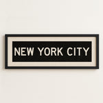 Framed New York City Bus Scroll - Tejas Country Club