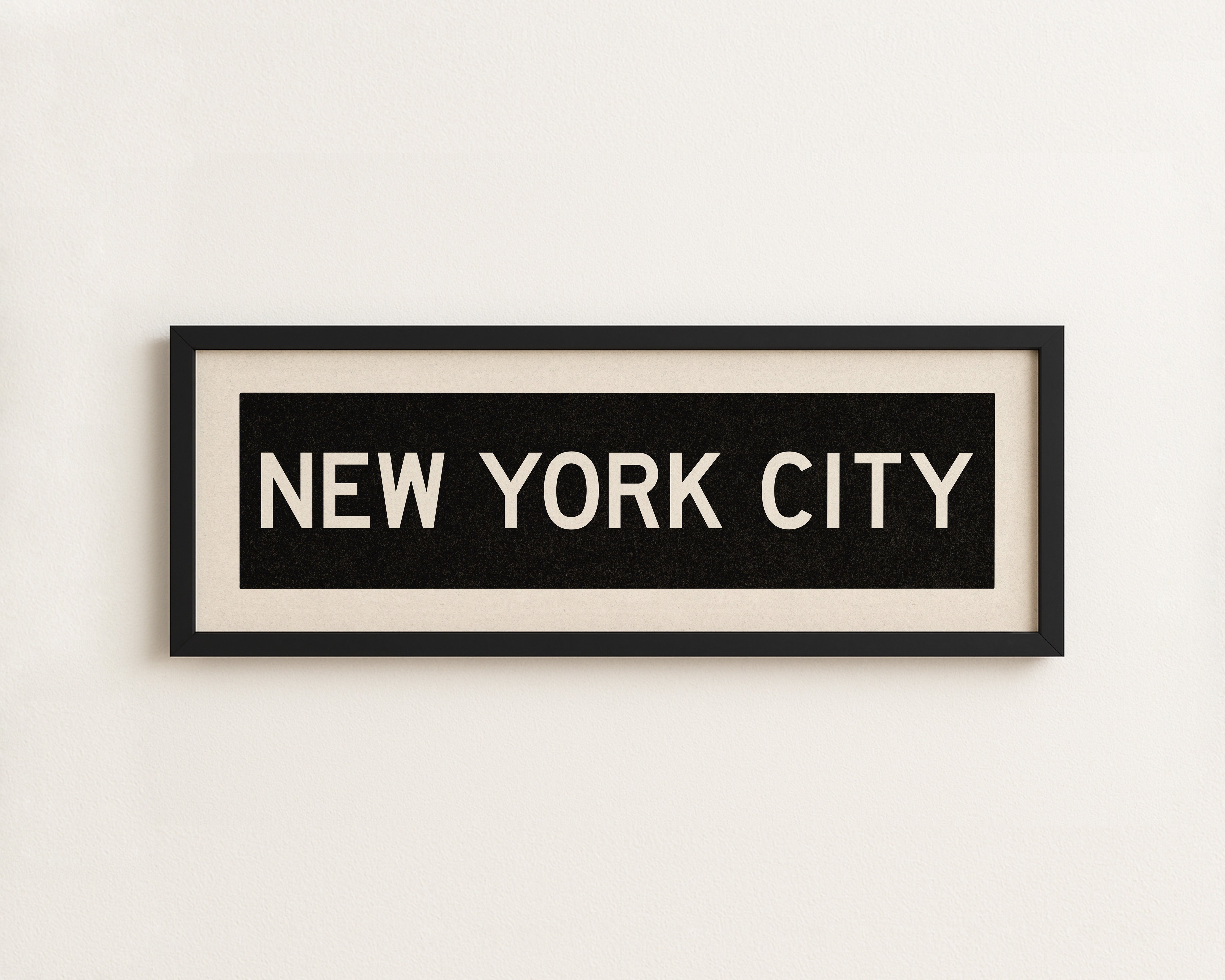 Framed New York City Bus Scroll - Tejas Country Club