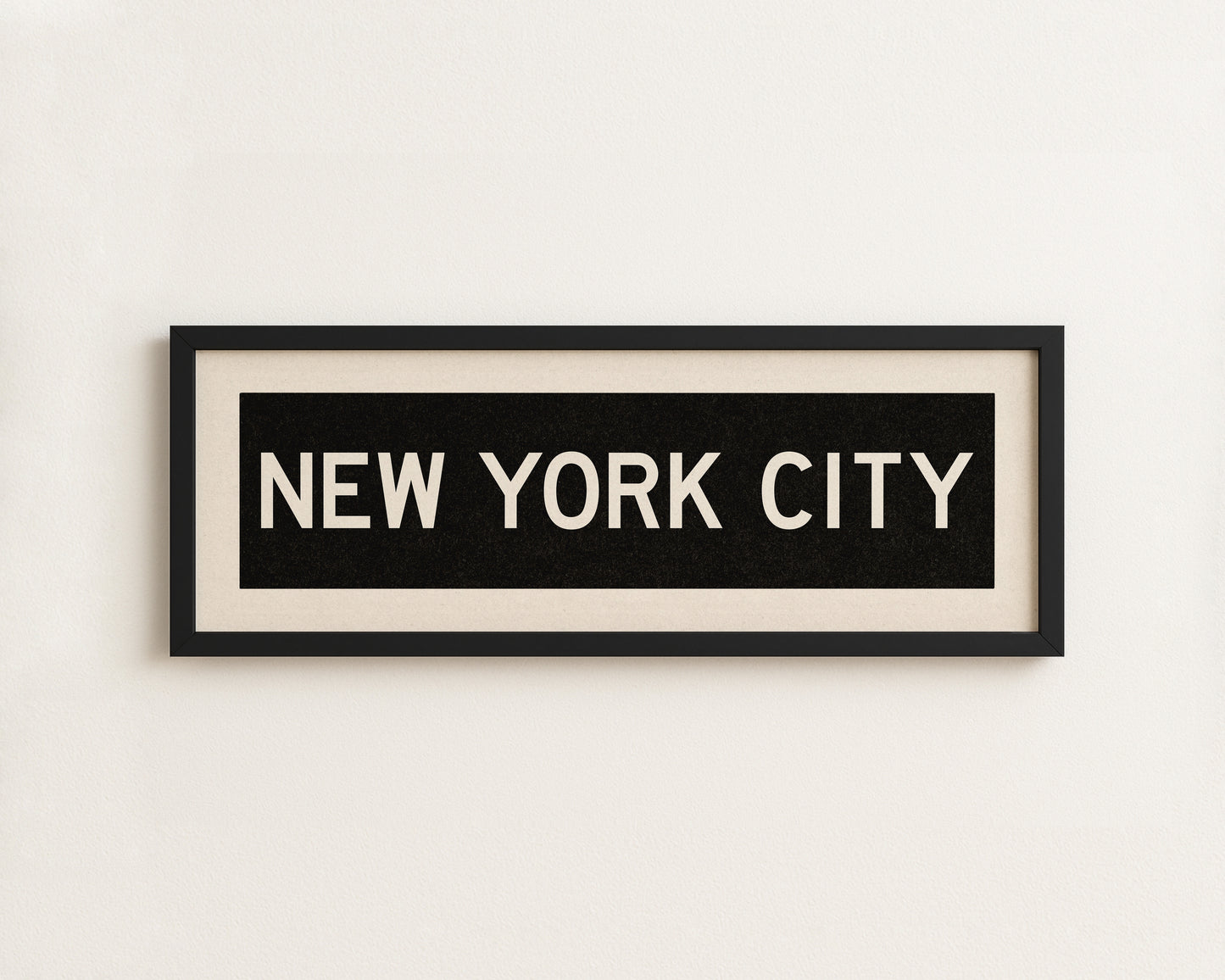 Framed New York City Bus Scroll - Tejas Country Club