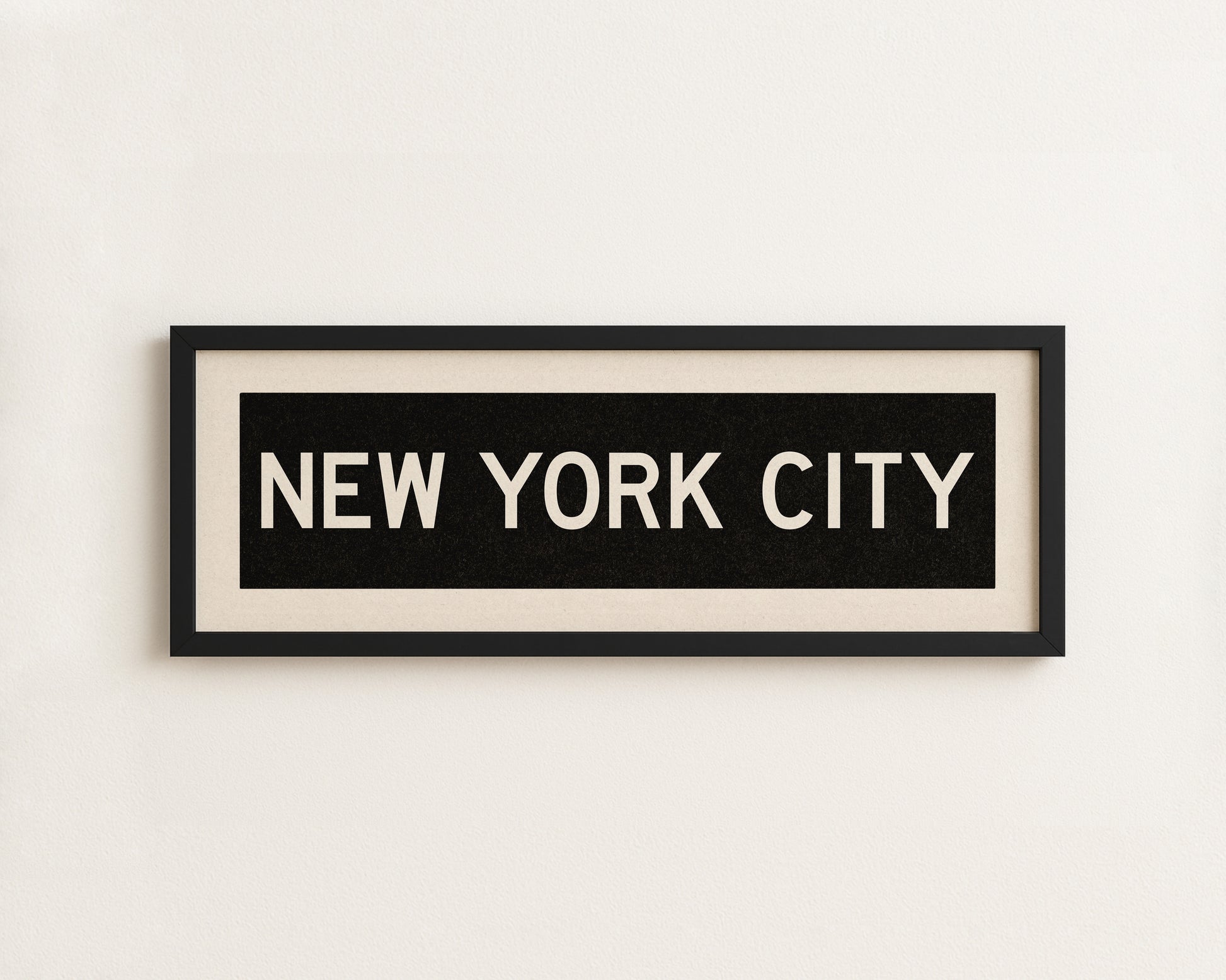 Framed New York City Bus Scroll - Tejas Country Club