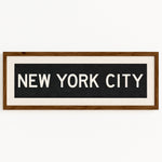 Framed New York City Bus Scroll - Tejas Country Club