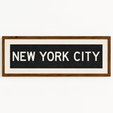 Framed New York City Bus Scroll - Tejas Country Club