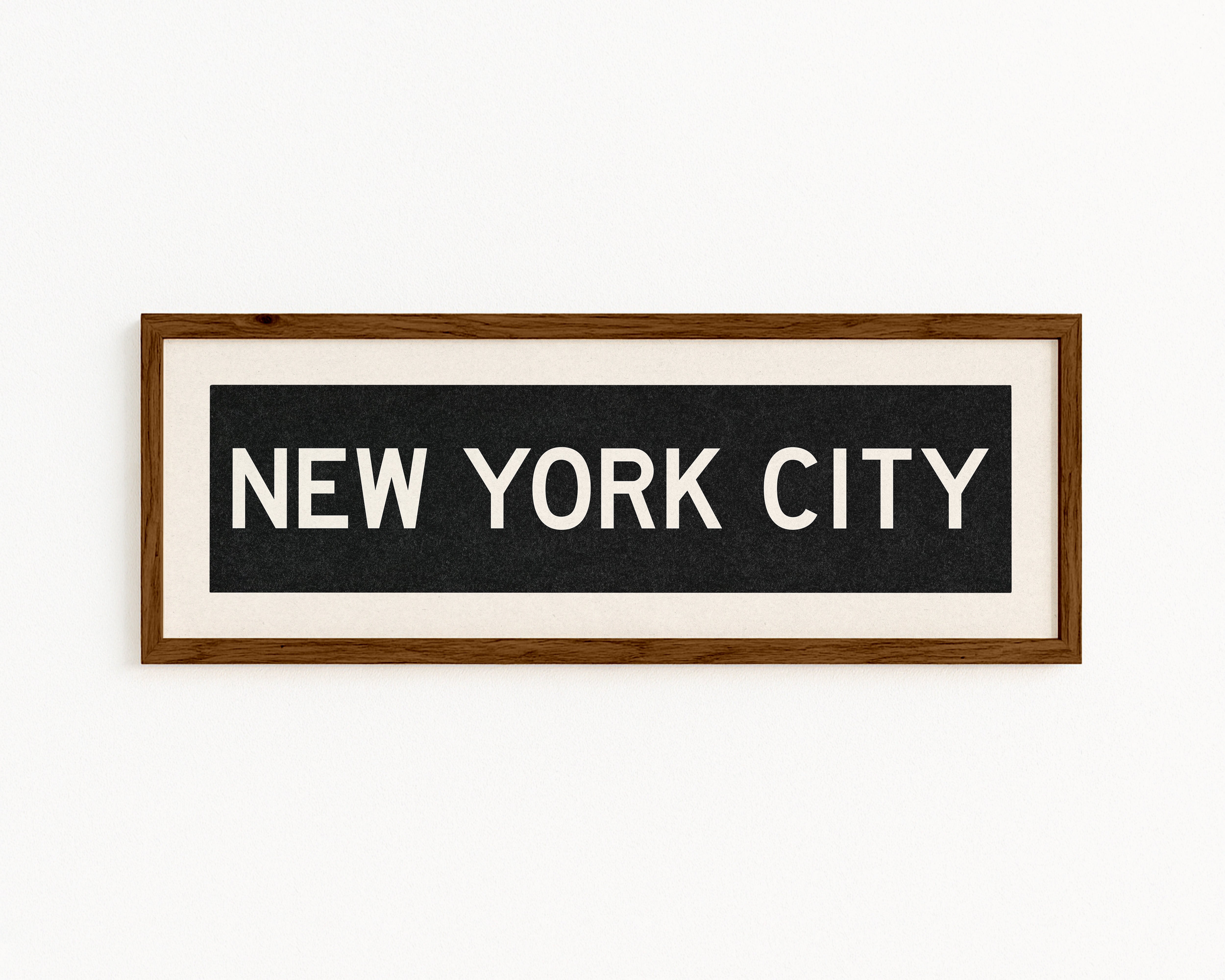 Framed New York City Bus Scroll - Tejas Country Club