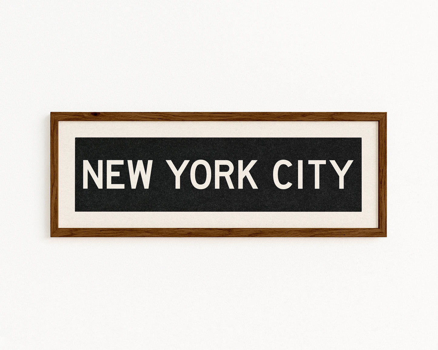Framed New York City Bus Scroll - Tejas Country Club