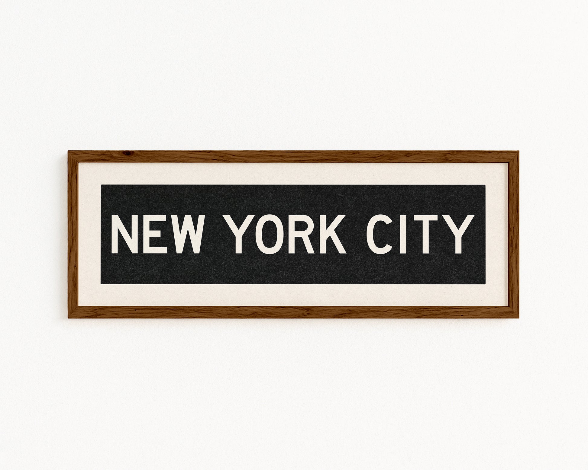 Framed New York City Bus Scroll - Tejas Country Club