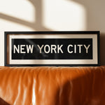 Framed New York City Bus Scroll - Tejas Country Club