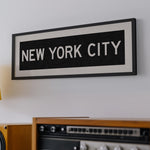 Framed New York City Bus Scroll - Tejas Country Club