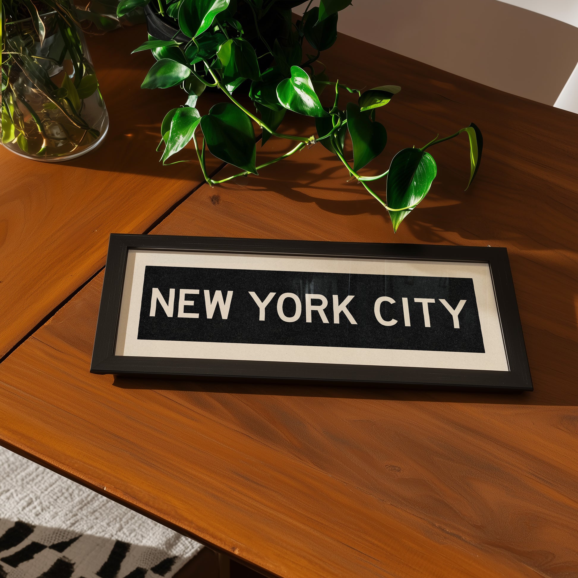 Framed New York City Bus Scroll - Tejas Country Club
