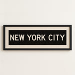 Framed New York City Bus Scroll - Tejas Country Club