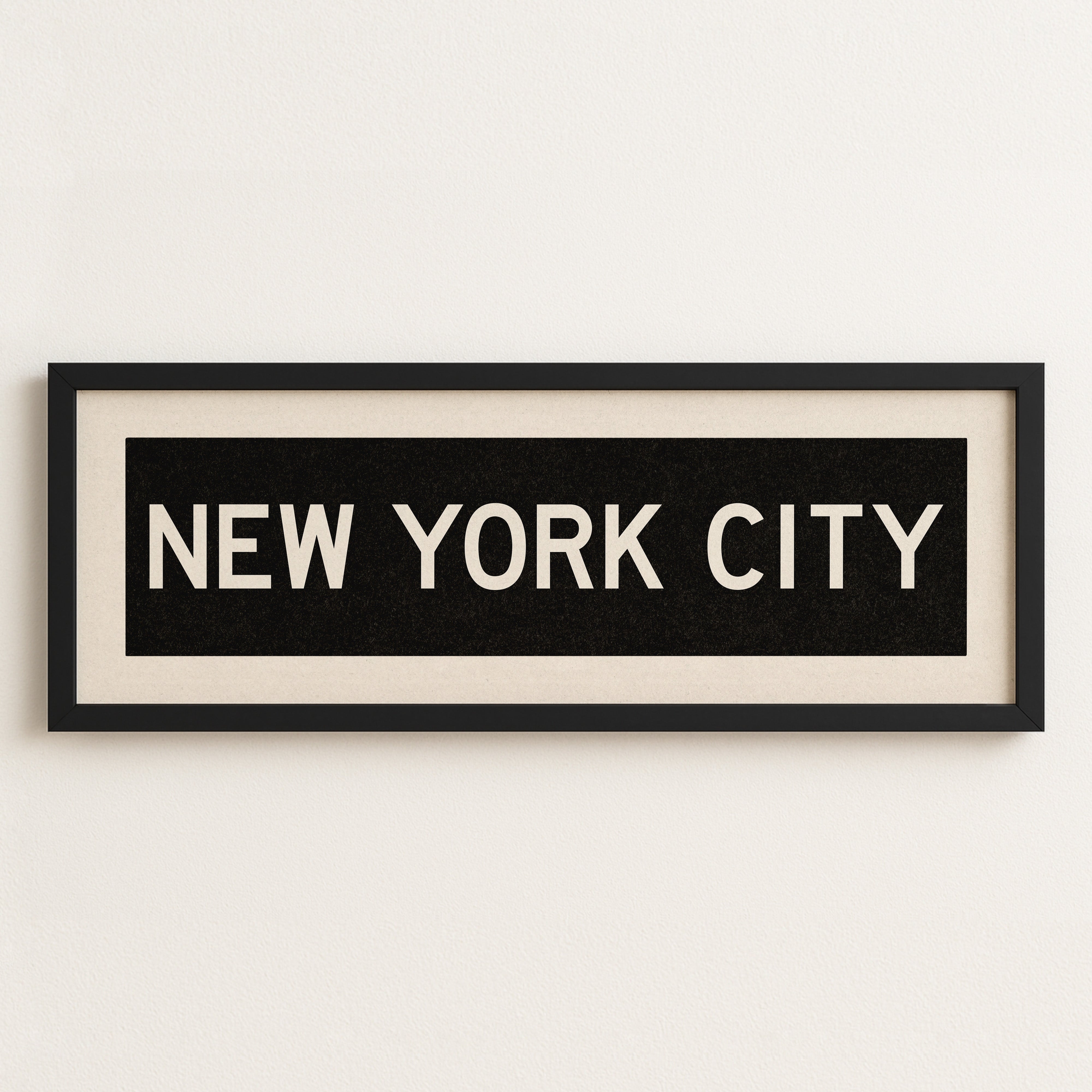Framed New York City Bus Scroll - Tejas Country Club