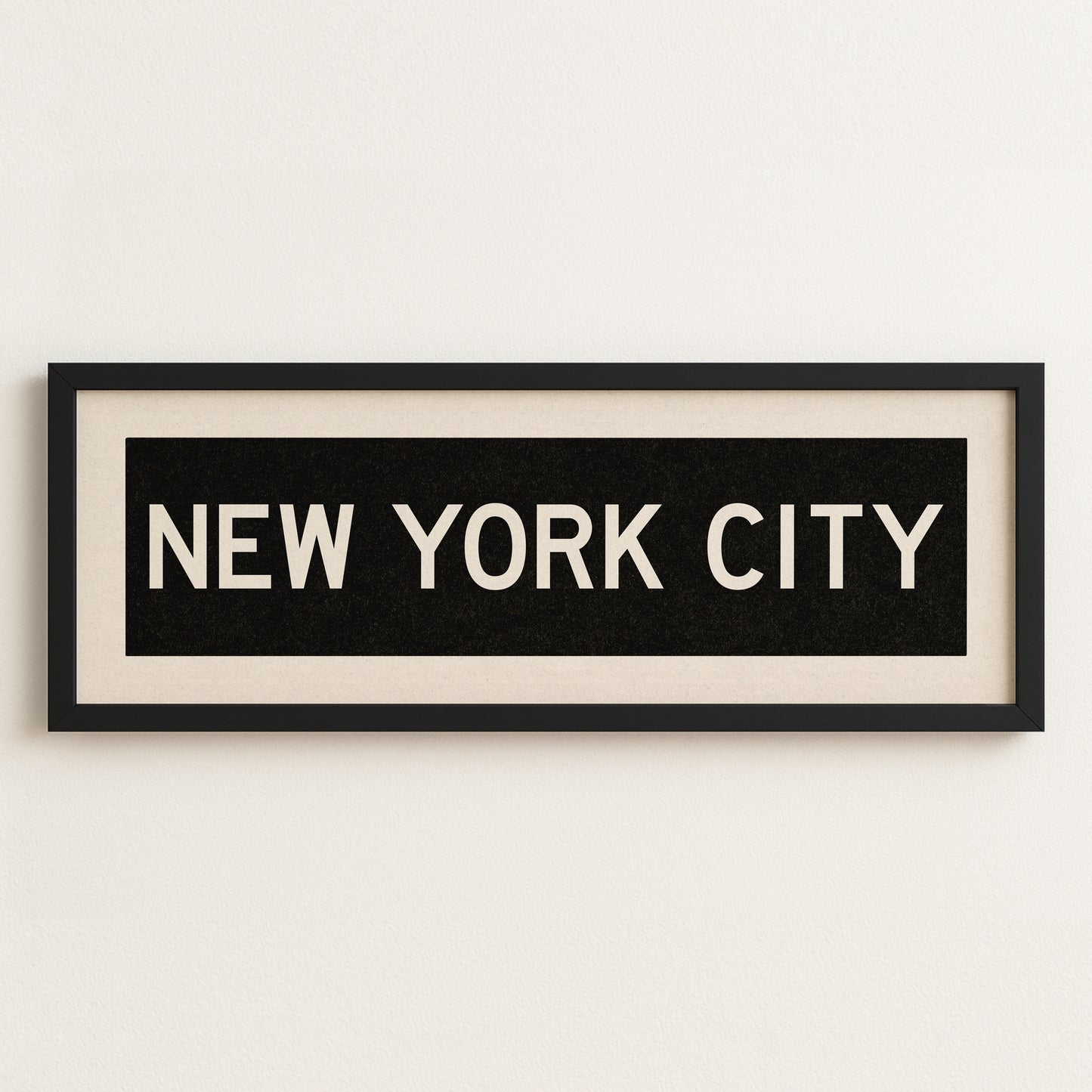 Framed New York City Bus Scroll - Tejas Country Club