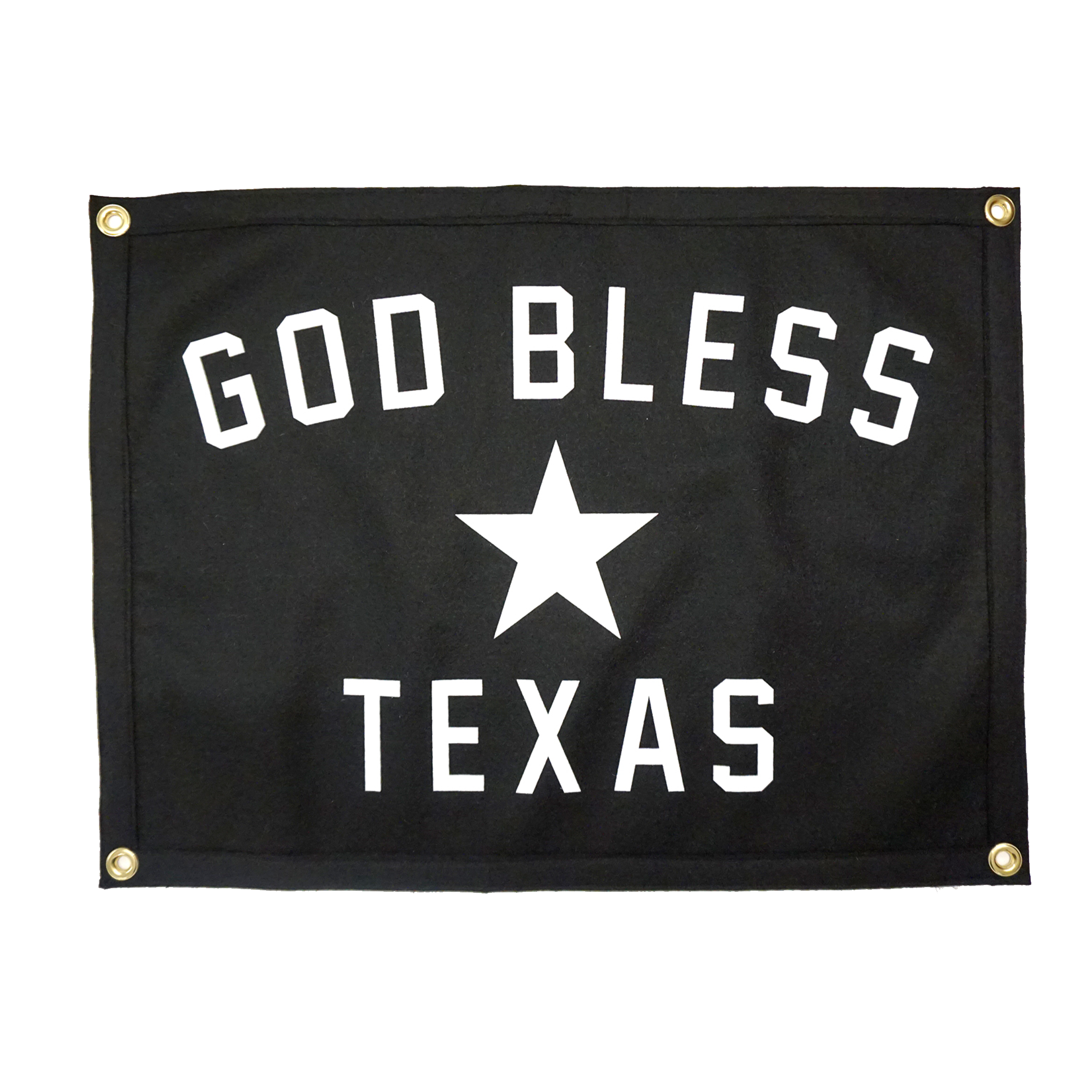 God Bless Texas Camp Flag • Manready Mercantile x Oxford Pennant Original - Tejas Country Club