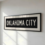 Framed Oklahoma City Oklahoma Bus Scroll - Tejas Country Club
