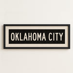 Framed Oklahoma City Oklahoma Bus Scroll - Tejas Country Club