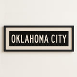 Framed Oklahoma City Oklahoma Bus Scroll - Tejas Country Club