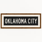 Framed Oklahoma City Oklahoma Bus Scroll - Tejas Country Club