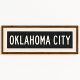 Framed Oklahoma City Oklahoma Bus Scroll - Tejas Country Club