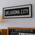 Framed Oklahoma City Oklahoma Bus Scroll - Tejas Country Club