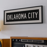 Framed Oklahoma City Oklahoma Bus Scroll - Tejas Country Club