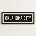 Framed Oklahoma City Oklahoma Bus Scroll - Tejas Country Club