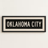 Framed Oklahoma City Oklahoma Bus Scroll - Tejas Country Club