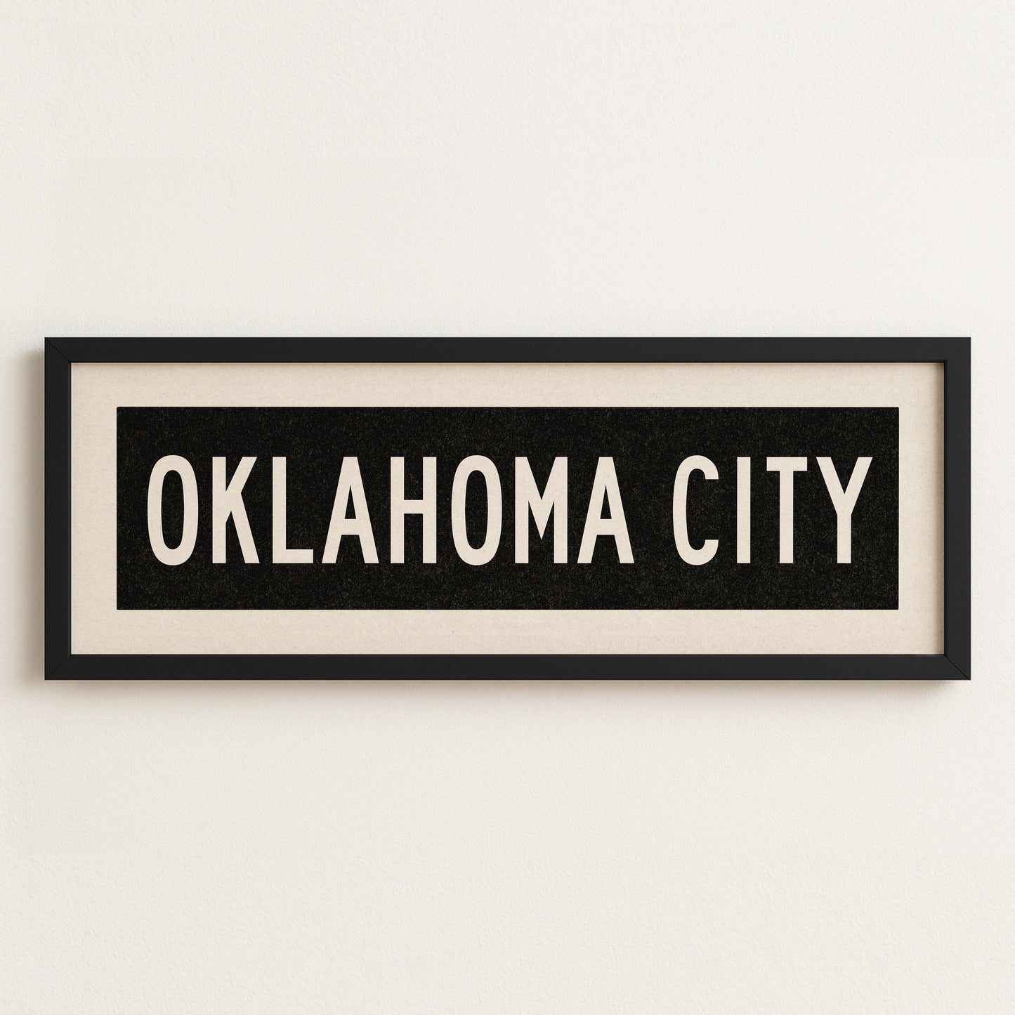 Framed Oklahoma City Oklahoma Bus Scroll - Tejas Country Club