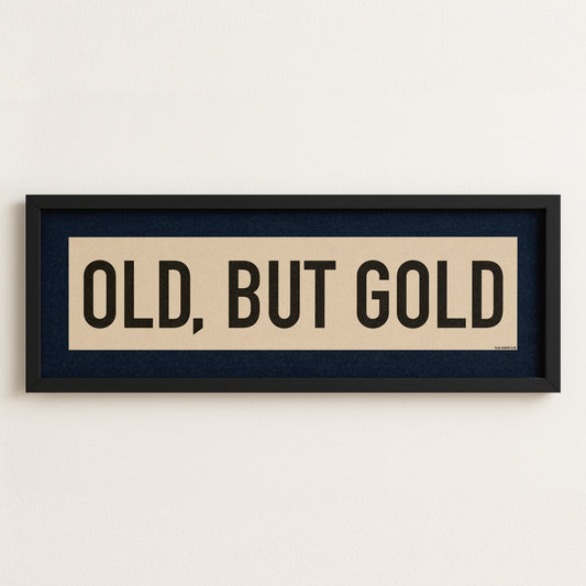 Framed Old, But Gold Pickleball Art Scroll Sign - Tejas Country Club