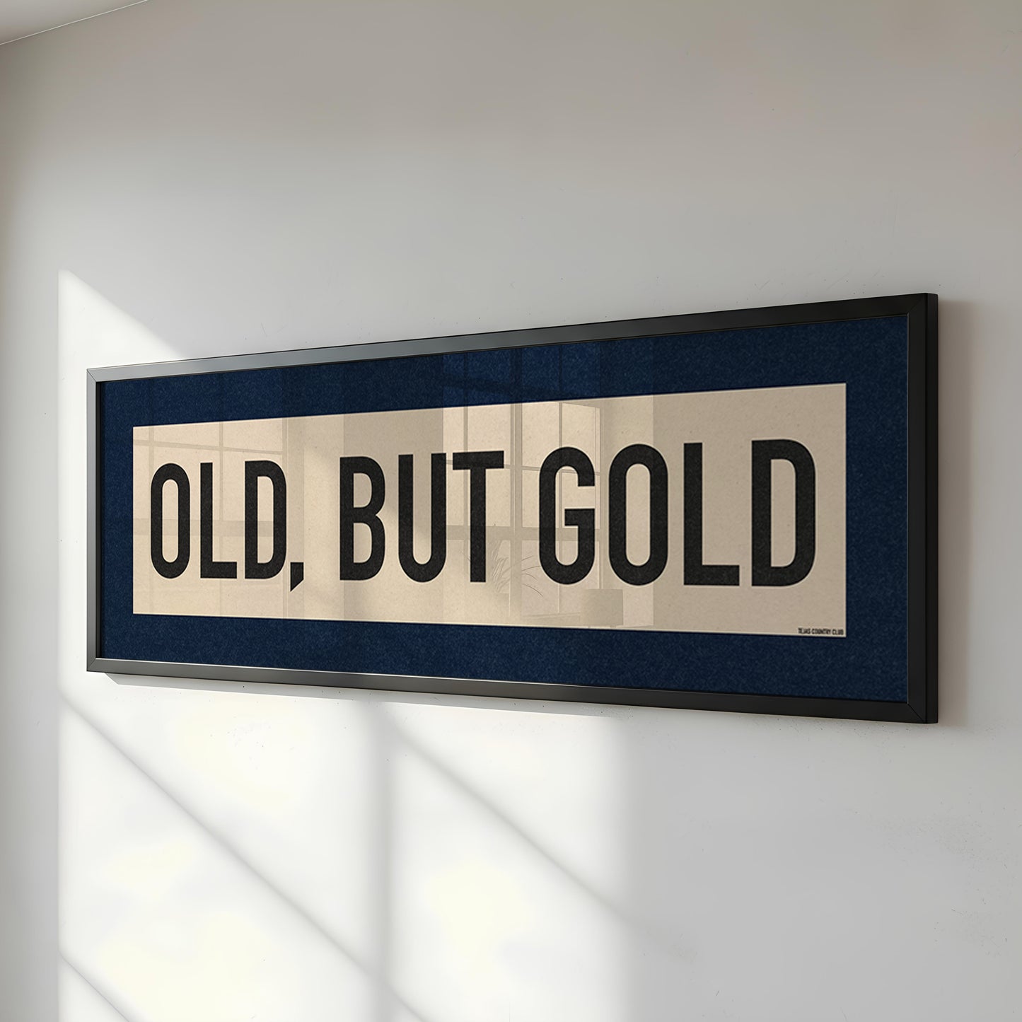 Framed Old, But Gold Pickleball Art Scroll Sign