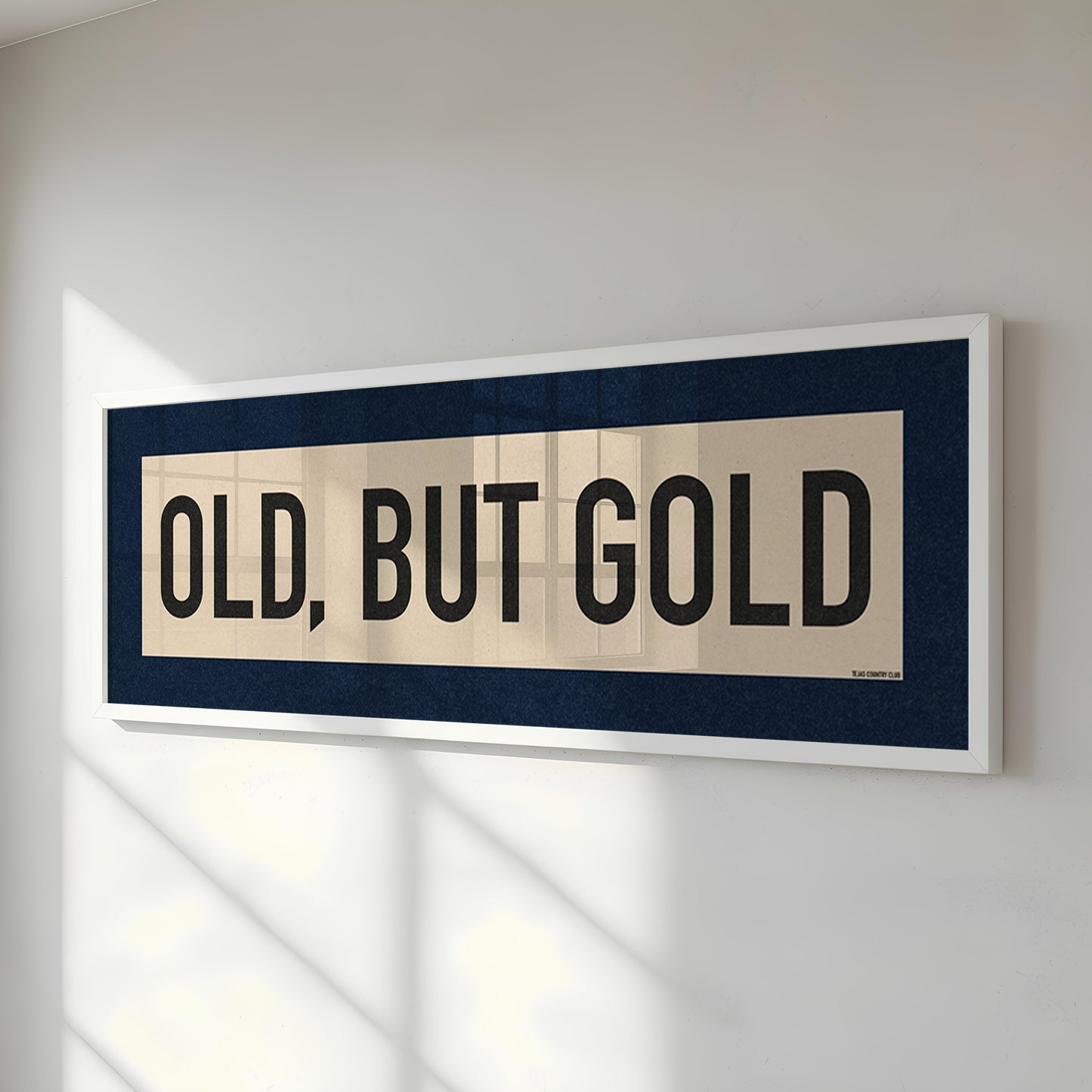 Framed Old, But Gold Pickleball Art Scroll Sign